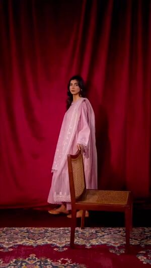 Blush pink Kurta Set for Women