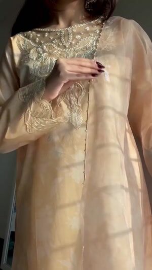 Butter yellow Kurta Set for Women