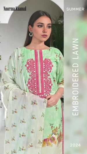 Mint green Unstitched for Women