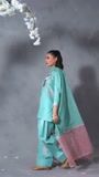 Sea green Kurta Set for Women