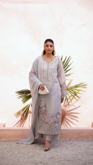 Grey Kurta Set for Women