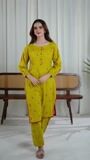 Mustard Kurta Set for Women