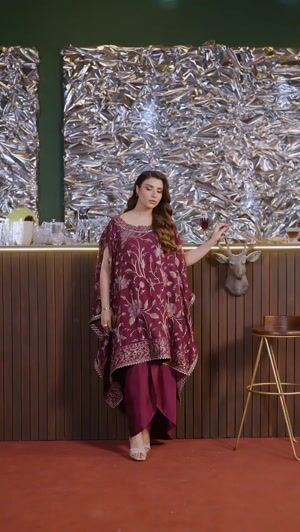 Maroon Unstitched for Women