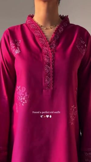 Magenta Kurta Set for Women