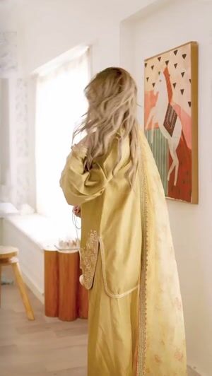 Olive green Kurta Set for Women