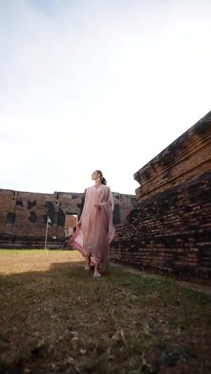 Baby pink Kurta Set for Women