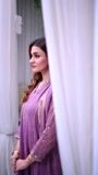 Mauve pink Anarkali for Women