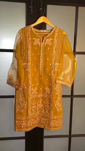 Mustard Kurta Set for Women