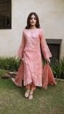 Peach pink Kurta Set for Women