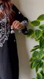 Black Kurta Set for Women