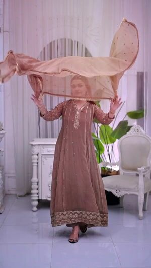 Camel brown Pishwas for Women