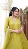 Yellow green Pishwas for Women