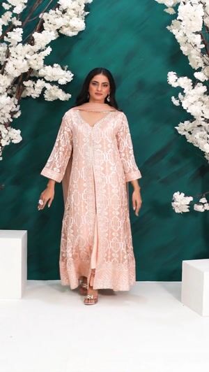 Peach pink Maxi for Women