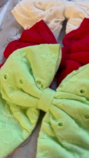 Pistachio green Hair Bow for Girl
