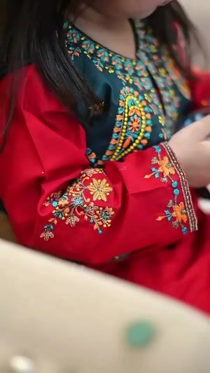 Red Gharara for Girl