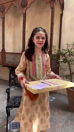 Beige Pishwas for Girl