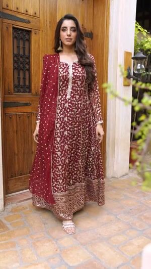 Maroon Pishwas for Women