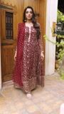 Maroon Pishwas for Women