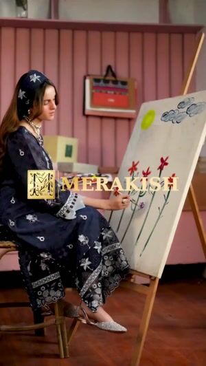 Navy blue Unstitched for Women