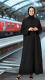 Jet black Abaya for Women