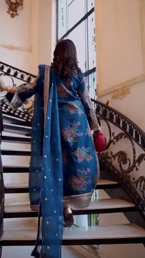 Teal Kurta Set for Women