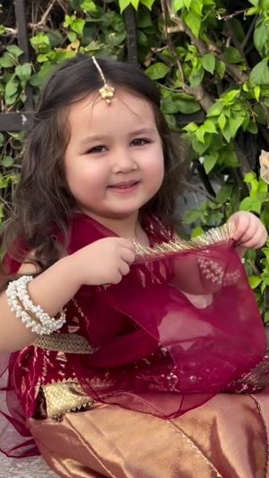 Maroon Lehenga for Girl