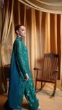Bottle green Kurta Set for Women