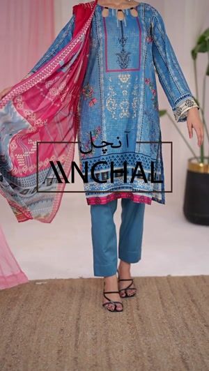 Sapphire blue Unstitched for Women