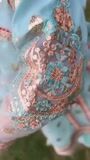 Powder blue Angrakha for Girl