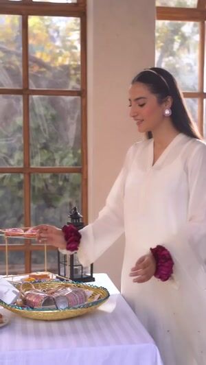 White Kurta Set for Women