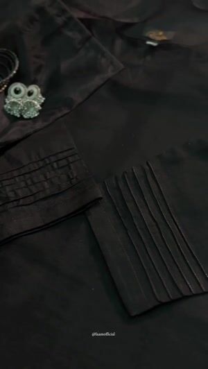 Black Kurta Set for Women
