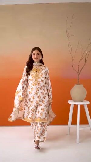 Butter yellow Kurta Set for Women