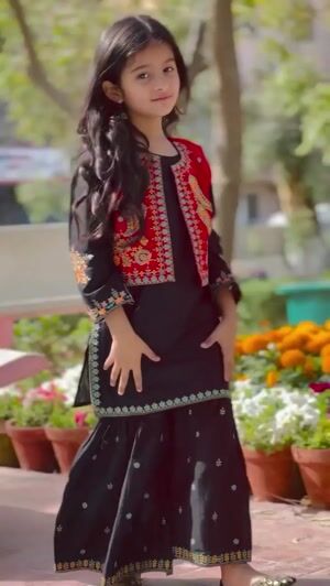 Black Gharara for Girl
