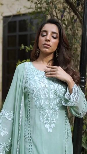 Mint green Kurta Set for Women