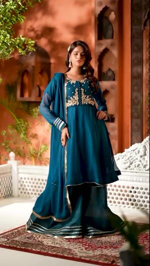 Teal Sharara for Women
