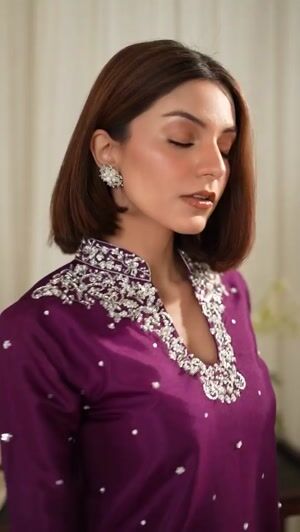 Purple Kurta Set for Women