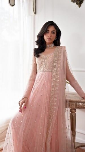 Peach pink Pishwas for Women