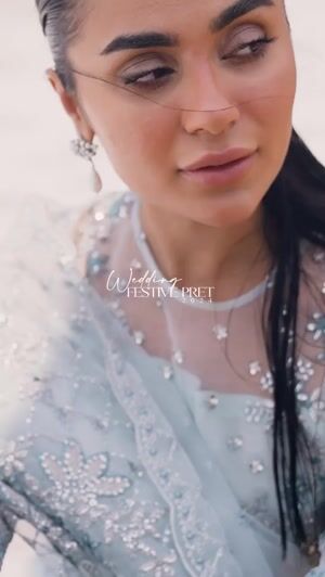 Ice blue Pishwas for Women