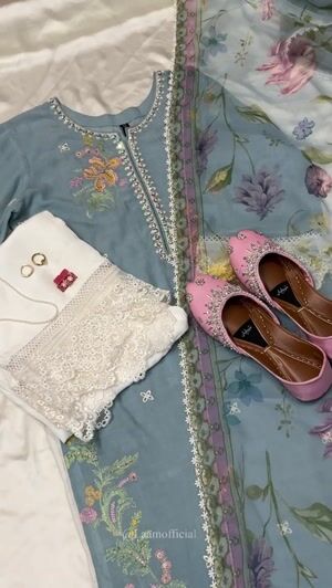 Sky blue Kurta Set for Women