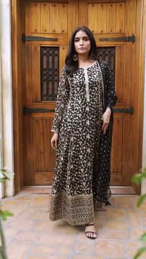 Black Anarkali for Women
