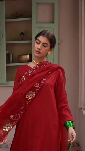 Crimson Sharara for Women