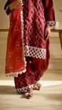 Maroon Kurta Set for Women