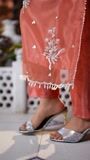 Peach pink Kurta Set for Women