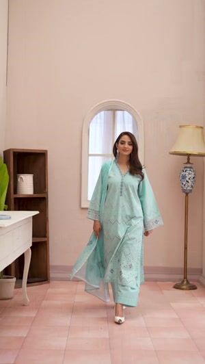 Sky blue Kurta Set for Women