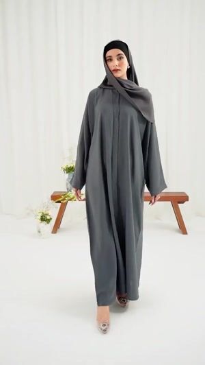 Grey Abaya for Women