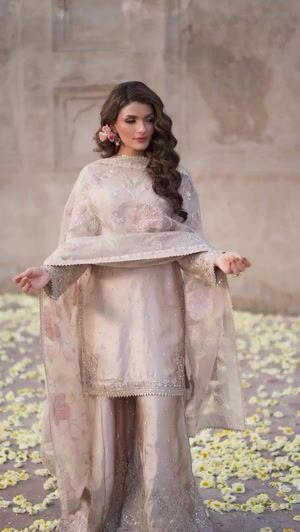 Beige Sharara for Women