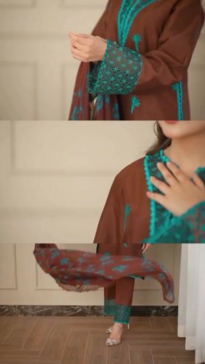 Brown Kurta Set for Women