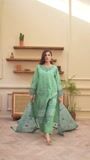 Green Kurta Set for Women