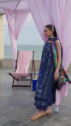 Midnight blue Unstitched for Women