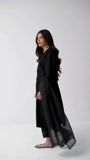 Black Kurta Set for Women